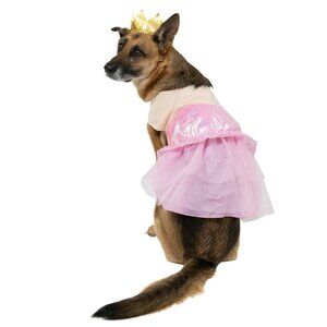Good Witch Costume for Dogs, Pink and Gold, Large